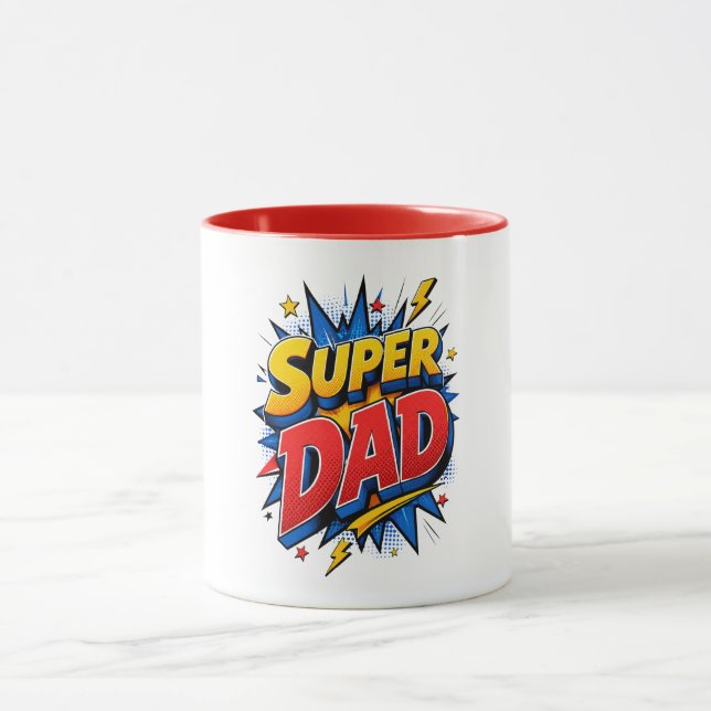Taza Super Dad Pop Art Explosión (Centro)