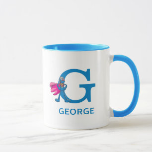 Taza Super Grover Añadir tu nombre y monograma G