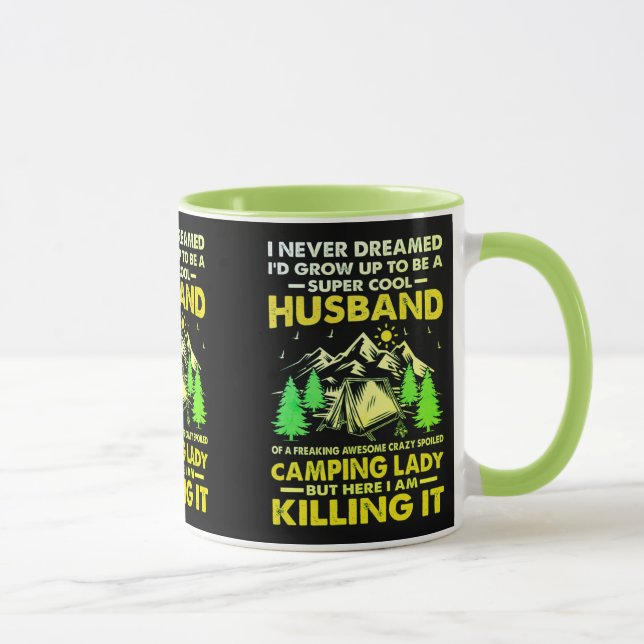 Taza Super Guay Esposo de Camping Lady Funny Camper (Derecha)