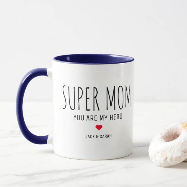Taza Super Mom Coffee Mug (Con donut)