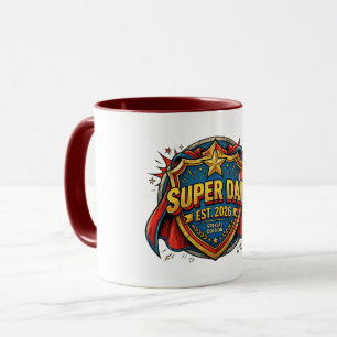 Taza Super Papá Est 2026 Regalo del Día del Padre