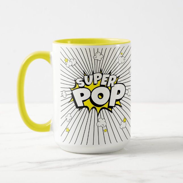 Taza SUPER POP! 'Corny' Popcorn Pun  (Izquierda)