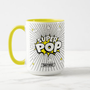 Taza ¡SUPER POP! Diversión Personalizada de Superhéroe 