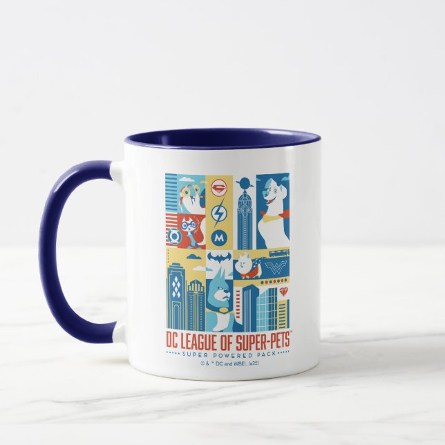 Taza Super Powered Pack Art Deco Metropolis (Izquierda)