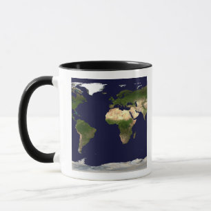 Taza Superficie terrestre, agua poco profunda y topogra