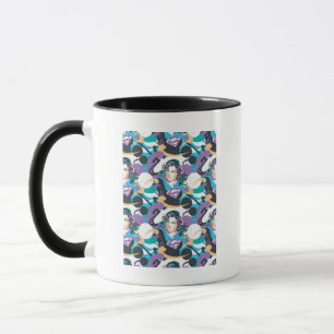 Taza Supergirl Color Splash Swirls Pattern 5