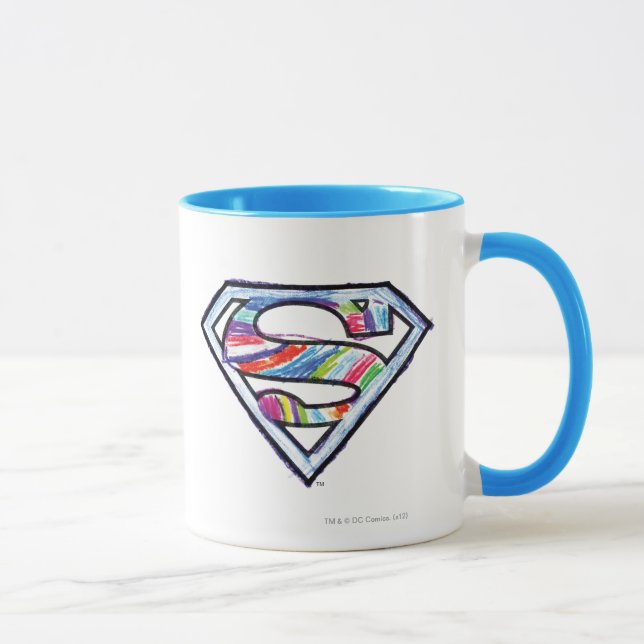 Taza Supergirl Colorful Sketch Logo (Derecha)