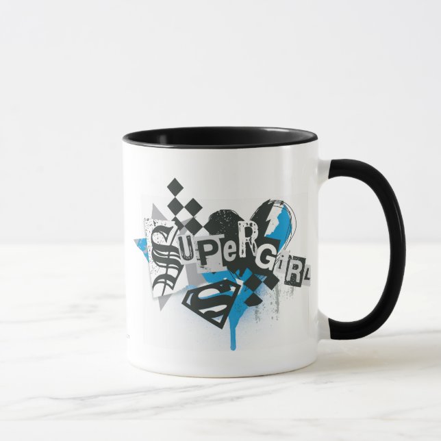 Taza Supergirl derrames y splatt (Derecha)