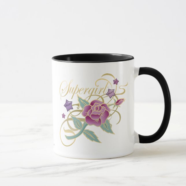 Taza Supergirl Fancy Rosas (Derecha)