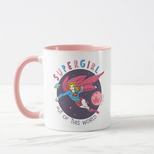 Taza Supergirl Flying Upwards Illustration (Izquierda)