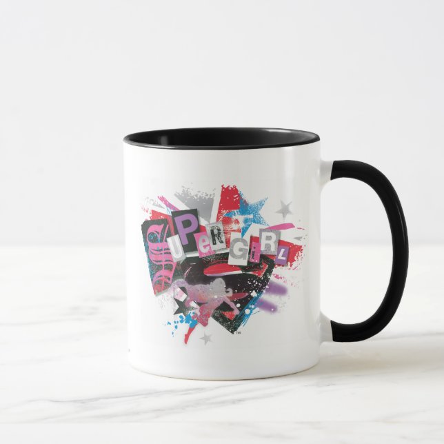 Taza Supergirl Grunge Design (Derecha)