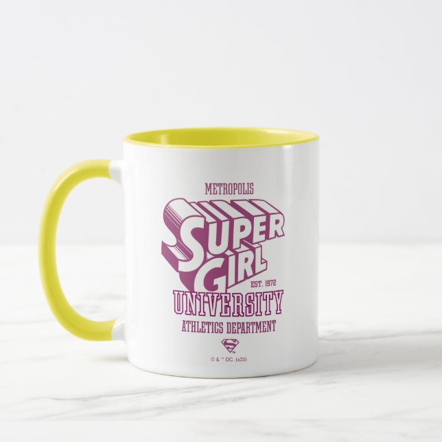 Taza Supergirl Metropolis University Athletics Dept. (Izquierda)