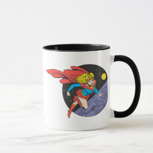Taza Supergirl salta en espacio