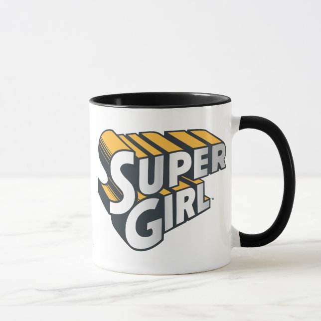 Taza Supergirl Silver and Orange Logo (Derecha)