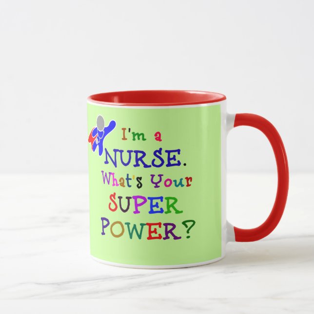 Taza Superhéroe de enfermería (Derecha)