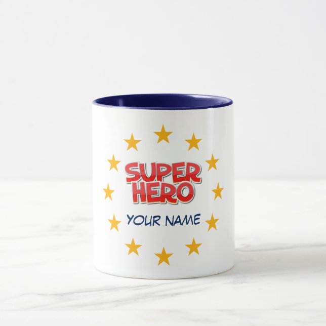 Taza Superhéroe de personalizable (Centro)