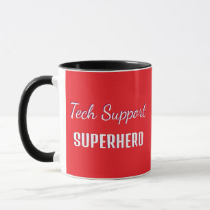 Taza Superhéroe de Soporte Técnico Humor Divertido Mono