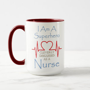 Taza Superhéroe enfermera gigante café Mug