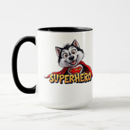 Taza Superhéroe Husky: ¡Conoce al superperro!"