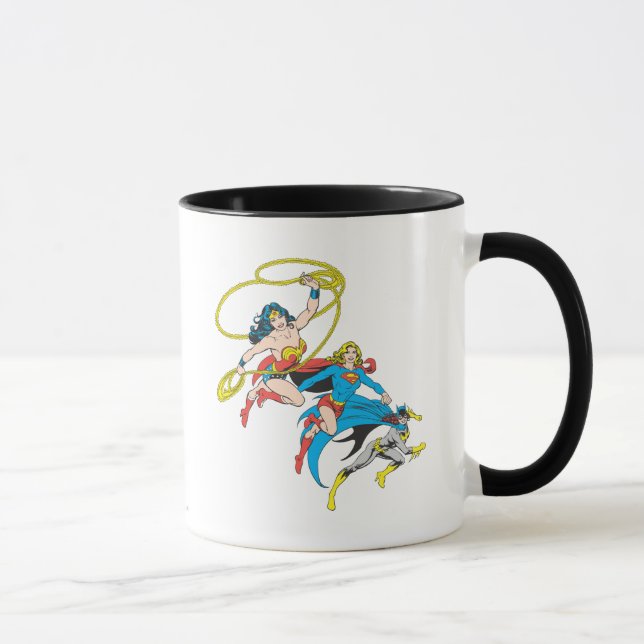 Taza Superheroínas saltan (Derecha)