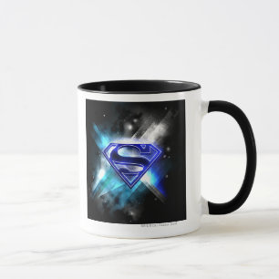 Taza Supermán estilizado  Logo Blue White Crystal