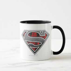 Taza Superman S-Shield  Logo gris y ciudad roja