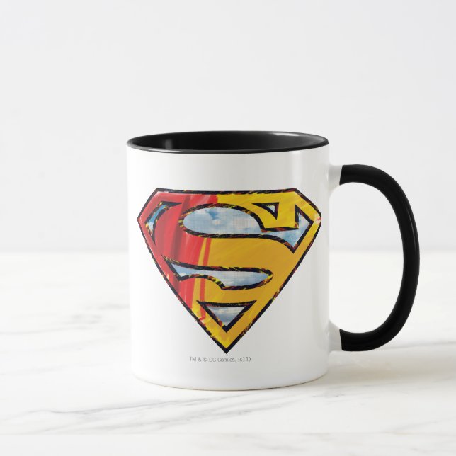 Taza Superman S-Shield | Logo rojo y Naranja (Derecha)