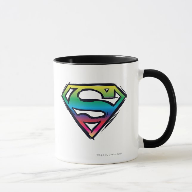 Taza Superman S-Shield | Logotipo del arco iris (Derecha)