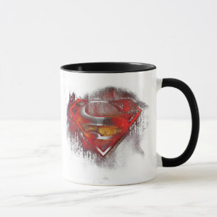 Taza Superman S-Shield   Logotipo pintado