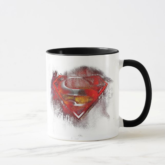 Taza Superman S-Shield | Logotipo pintado (Derecha)