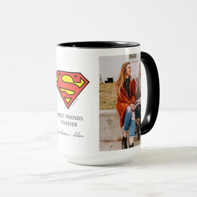 Taza Superman S-Shield | Mejor foto de amigos (Anverso derecho)