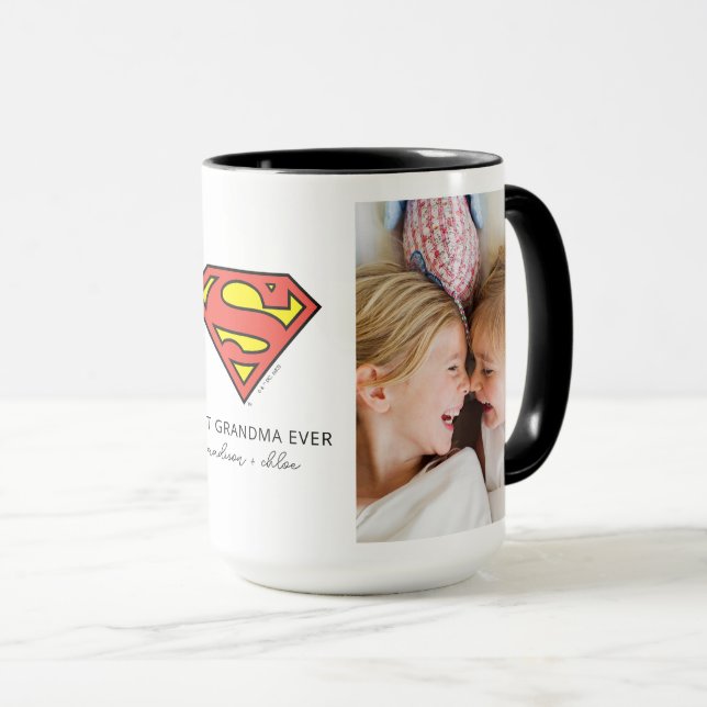Taza Superman S-Shield | Mejor foto de la abuela (Anverso derecho)