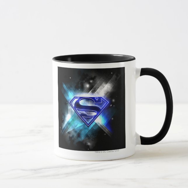 Taza Superman Stylized | Logo de Blue White Crystal (Derecha)