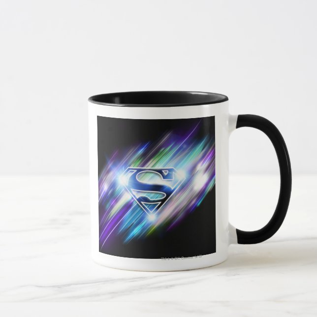 Taza Superman Stylized | Logo de Burst Azul brillante (Derecha)