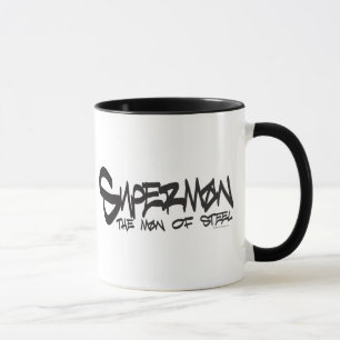 Taza Superman Stylized   Logo del Graffiti de las letra
