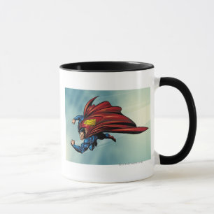 Taza Superman vuela con capa