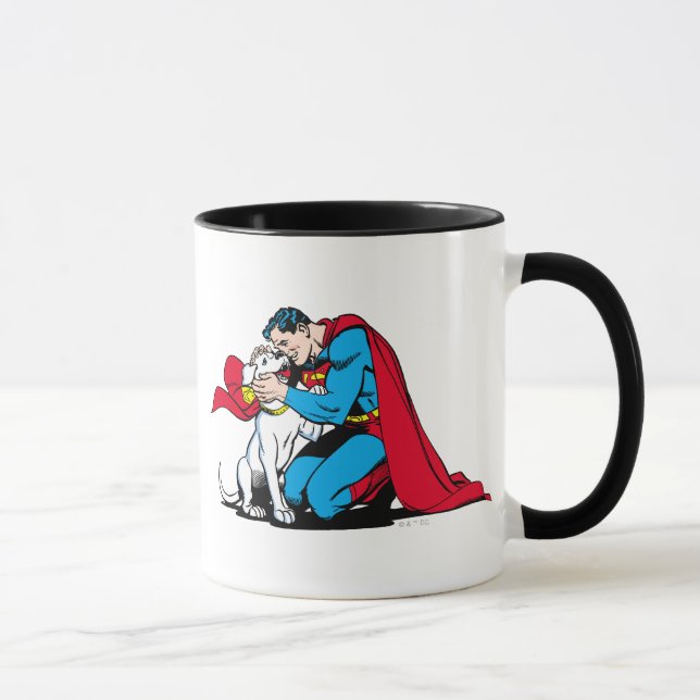 Taza Superman y Krypto (Derecha)