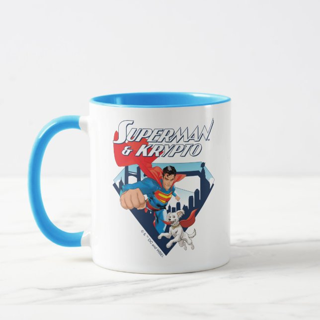 Taza Superman y Krypto Soar (Izquierda)