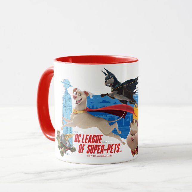 Taza SuperMascotas Patrullando Metropolis (Anverso izquierdo)