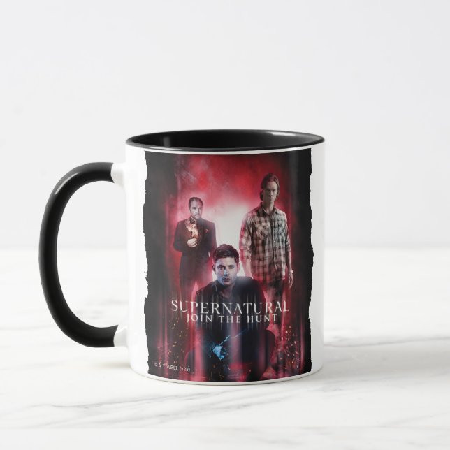 Taza Supernatural Crowley, Dean y Sam (Izquierda)