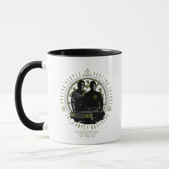 Taza Supernatural Winchester Brothers Family Business (Izquierda)