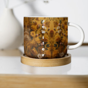 Taza Superposición de un mustard Boho Floral Dig Mug