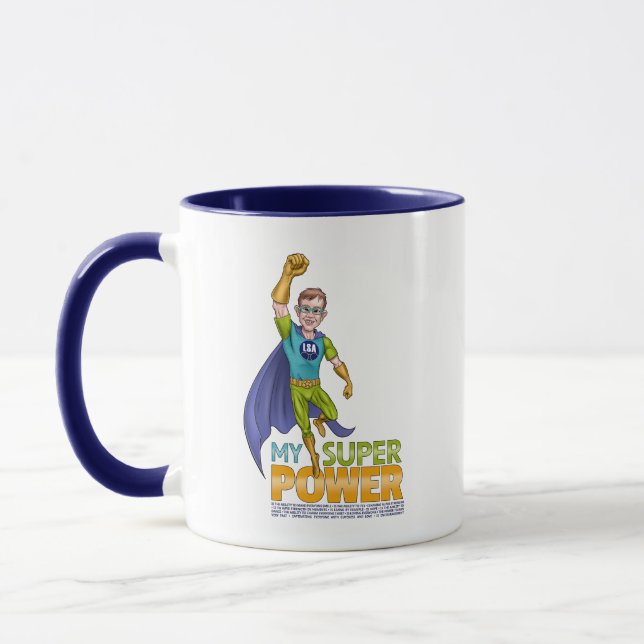 Taza Superpotencia LSA - tazón de café de dos tonos (Izquierda)