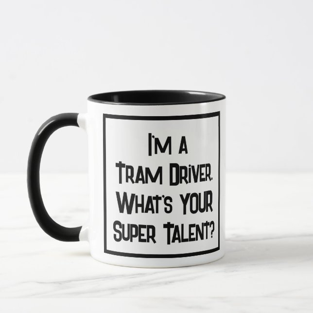 Taza Supertalento del conductor del tranvía. Controlado (Izquierda)