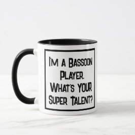 Taza Supertalento del jugador de Bassoon. Bassoonista d