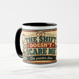 Taza Supervivencia divertida del turno de enfermería Re