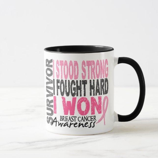 Taza Superviviente 4 del cáncer de pecho (Derecha)