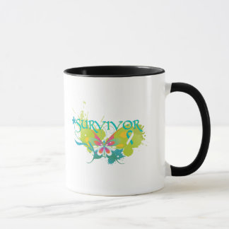 Taza Superviviente abstracto del cáncer de cuello del
