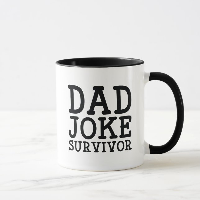 Taza Superviviente de chistes de papá (Derecha)