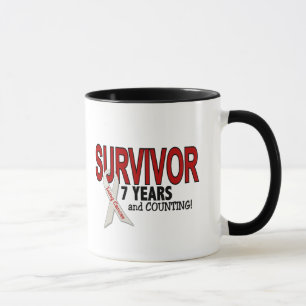 Taza Superviviente del cáncer de pulmón 7 años